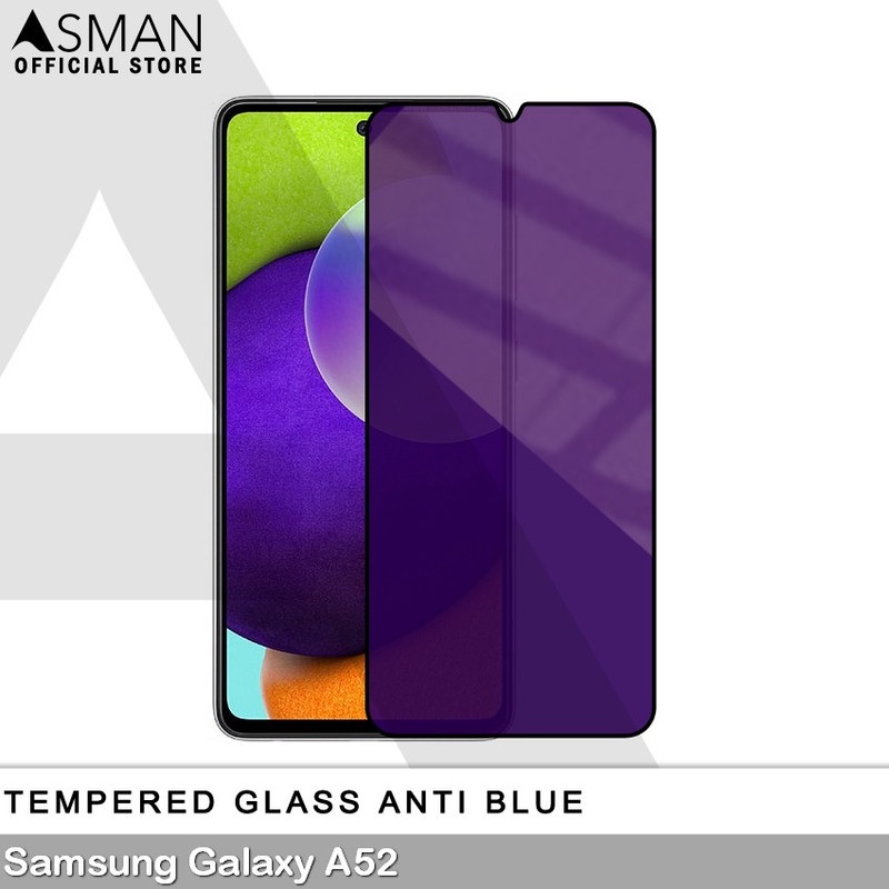 Tempered Glass Blue Light Full Lem Samsung Galaxy A52 Anti Radiasi Screen Protector