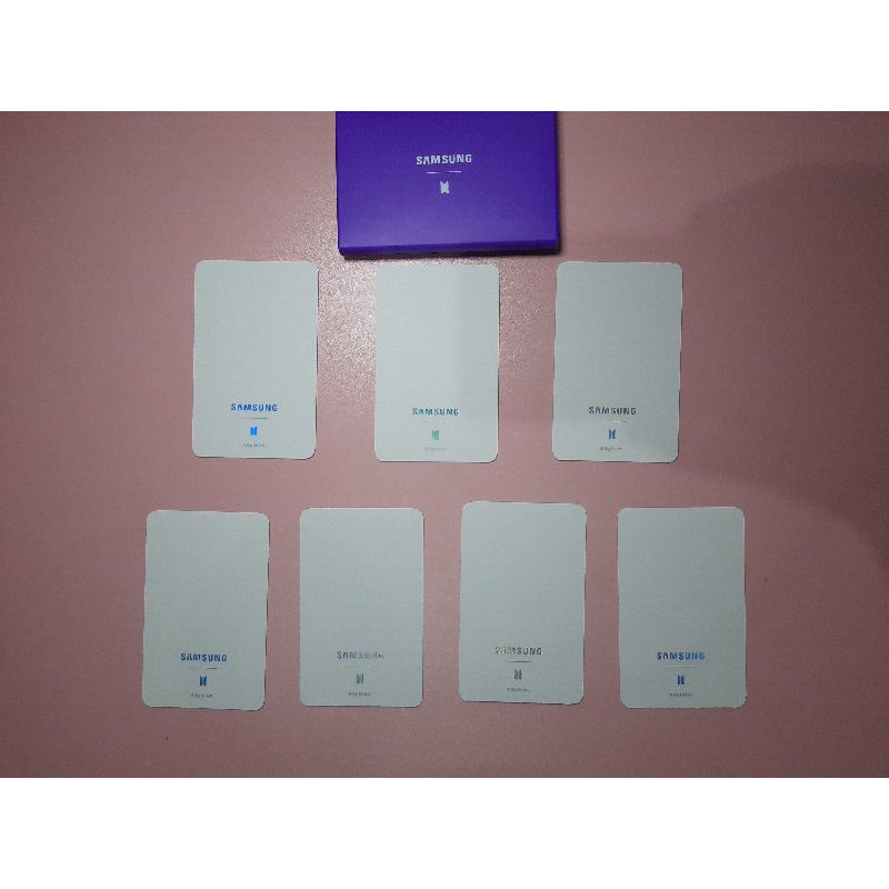 PC BTS PHOTOCARD SAMSUNG X BTS OFFICIAL