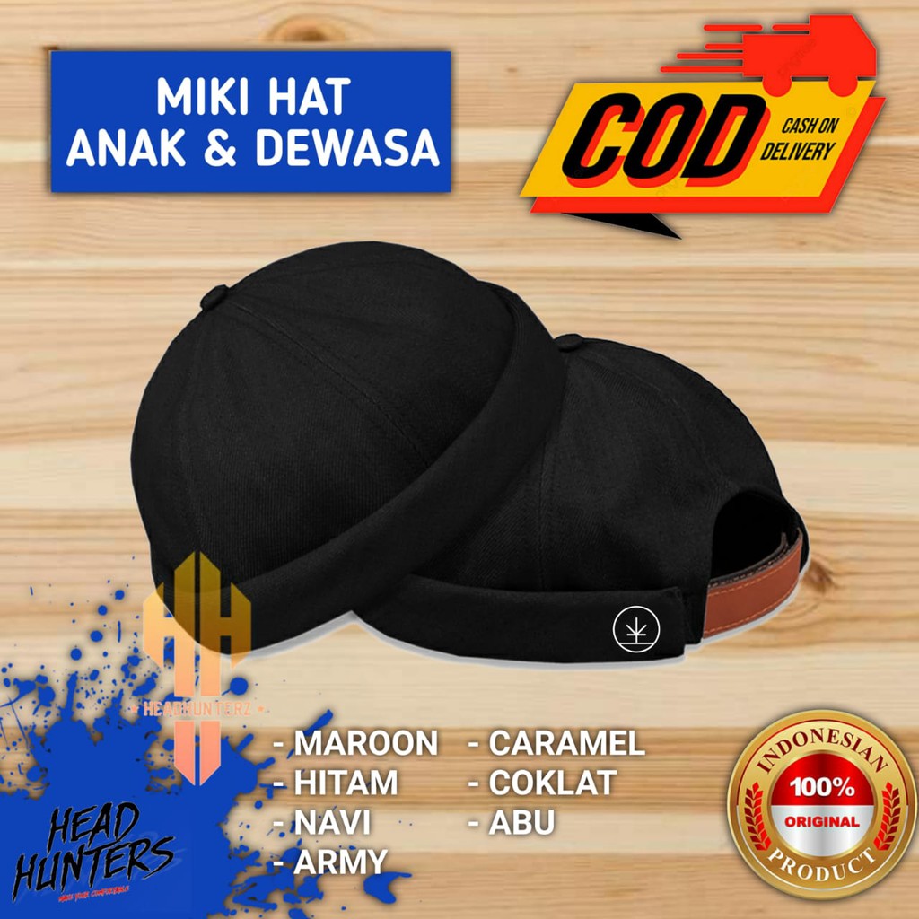 Topi Pria Dewasa Peci Miki Hat Lgn Kualitas Import / Topi / Peci / Topi Pria / Miki hat