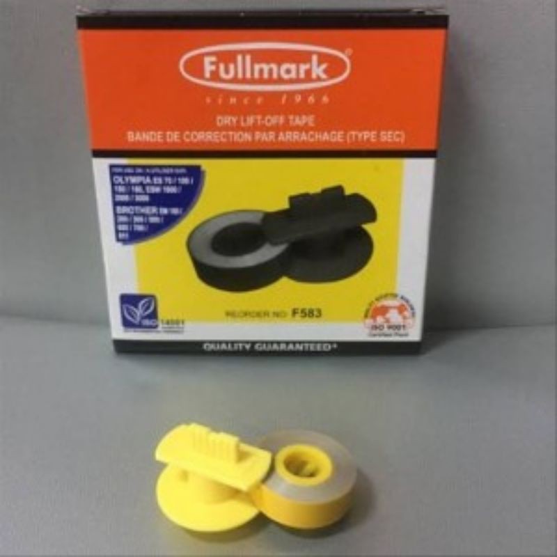 

Penghapus Mesin Tik/Dry Lift-Off Tape (Fullmark) Reorder No : F583 (1 pcs)