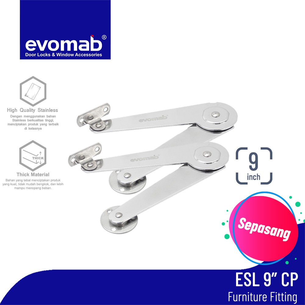 evomab Engsel Salon 9 Inch