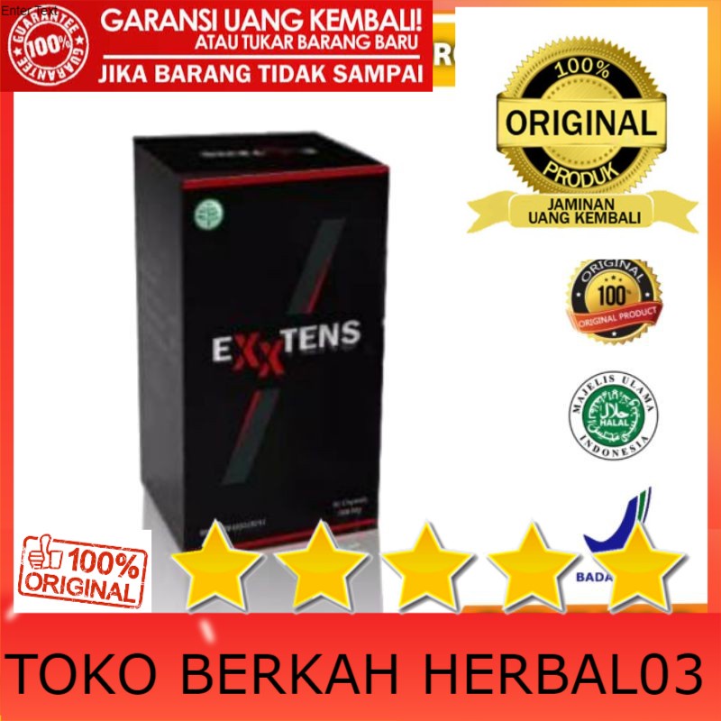 100% ASLI NEW !!! EXXTENS ASLI ORIGINAL OBAT HERBAL MENAMBAH STAMINA VITALITAS PRIA AMPUH