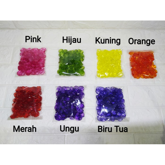 (100 Gram) Mote Kipas Bening Beli 3 Bungkus Gratis 1 Bungkus  - Bahan Aksesoris