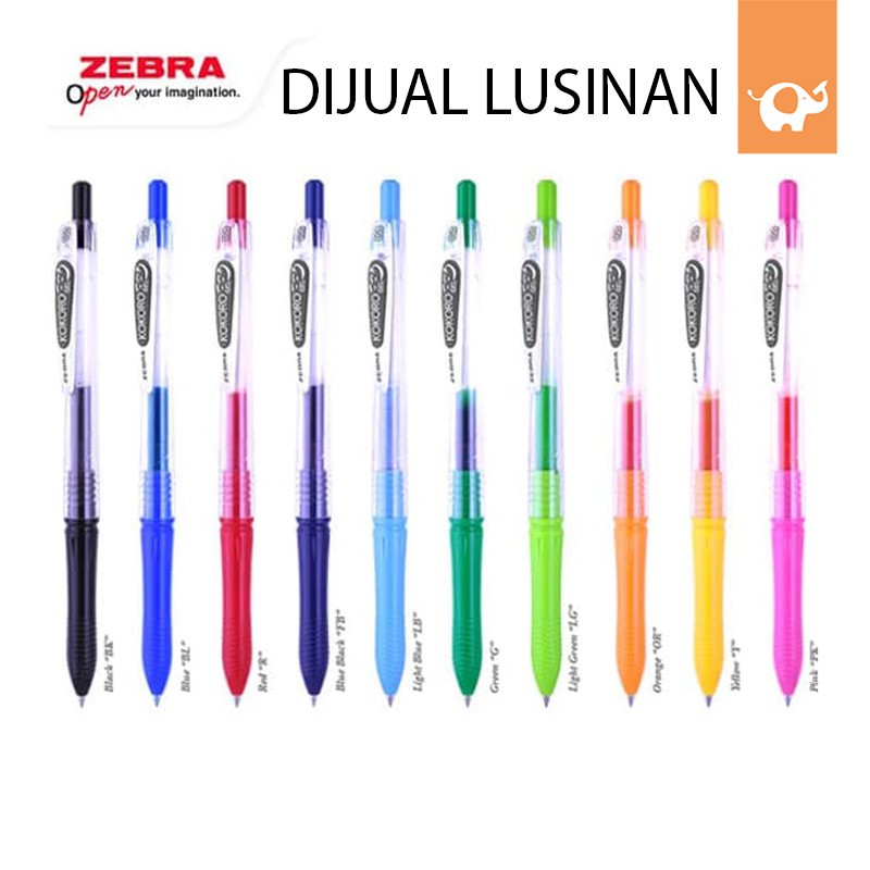 

xdf# Pulpen Gel Kokoro DIJUAL LUSINAN / Zebra Kokoro Color 0,5mm