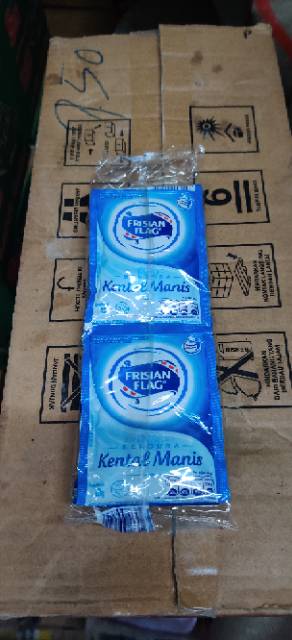 Kental Manis Bendera Frisian Flag SACHET Kartonan DUS 40gr x 6 x 20 pack Vanilla Putih GOSEND