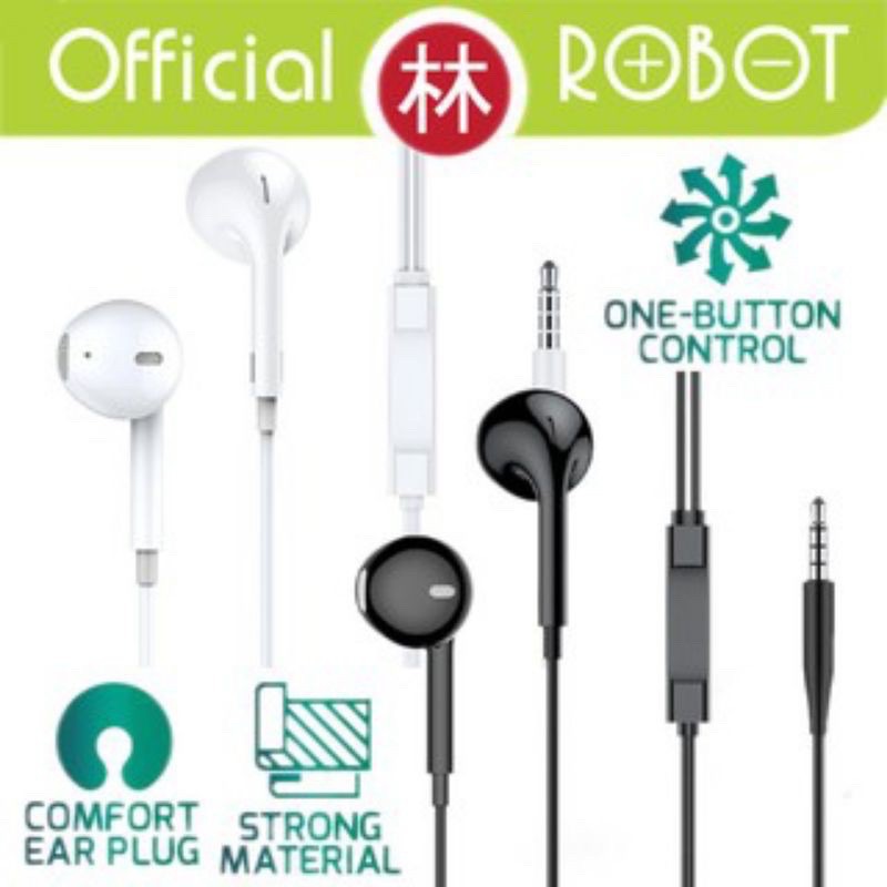 Handsfree Robot RE10 Gepeng / Headset Robot Original RE10 / Earphone