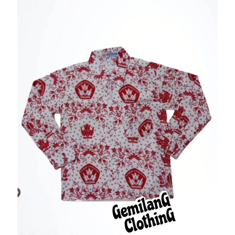 BATIK PANJANG SD // BAJU SERAGAM SEKOLAH ANAK LAKI-LAKI KELAS 1 SAMPAI 6 SD // GEMILANG CLOTHING