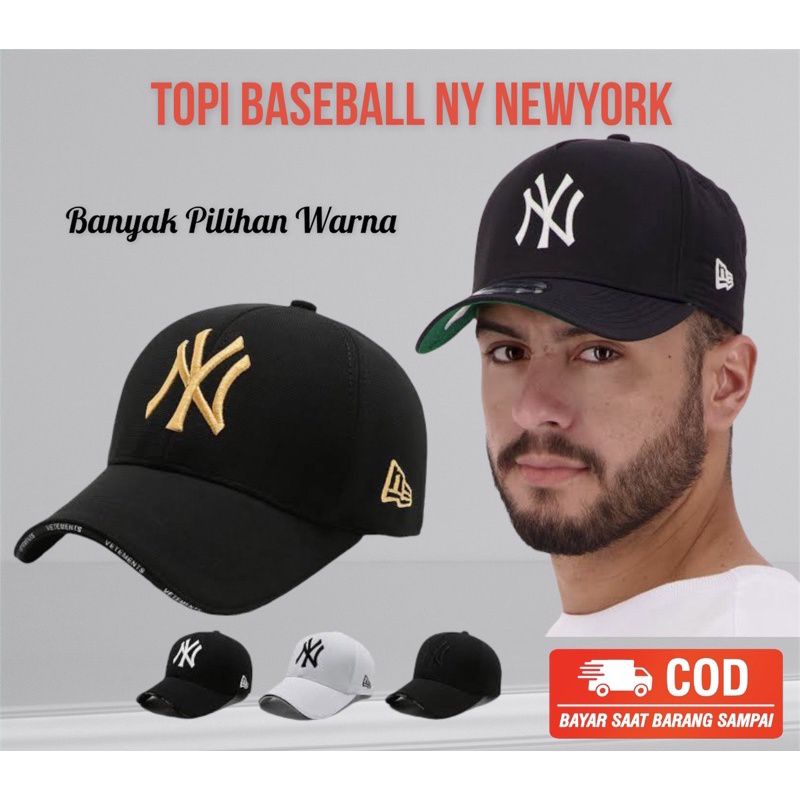 topi baseball pria wanita NewYork tebal original