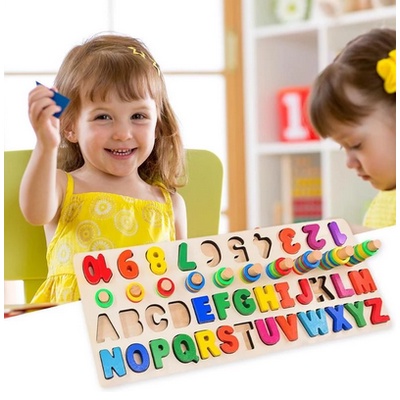 ~Edukasi 7in1 Puzzle Kayu Anak Huruf dan Angka Pancing Ikan Montessori Wooden Toys-2