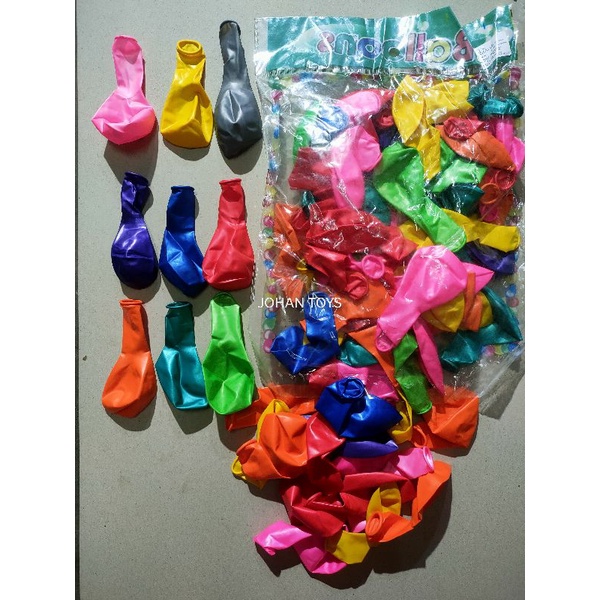 Balon Metalik isi 100 Pcs Grosir