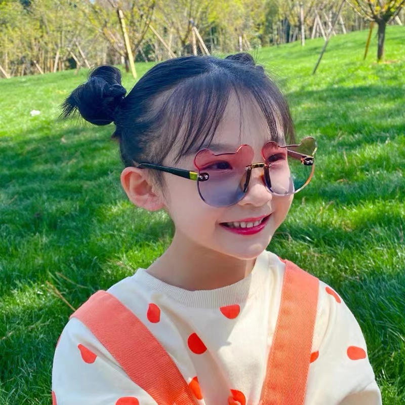 Kacamata Hitam Anak-Anak Bear Shape Gaya Korea Sunglasses Kids