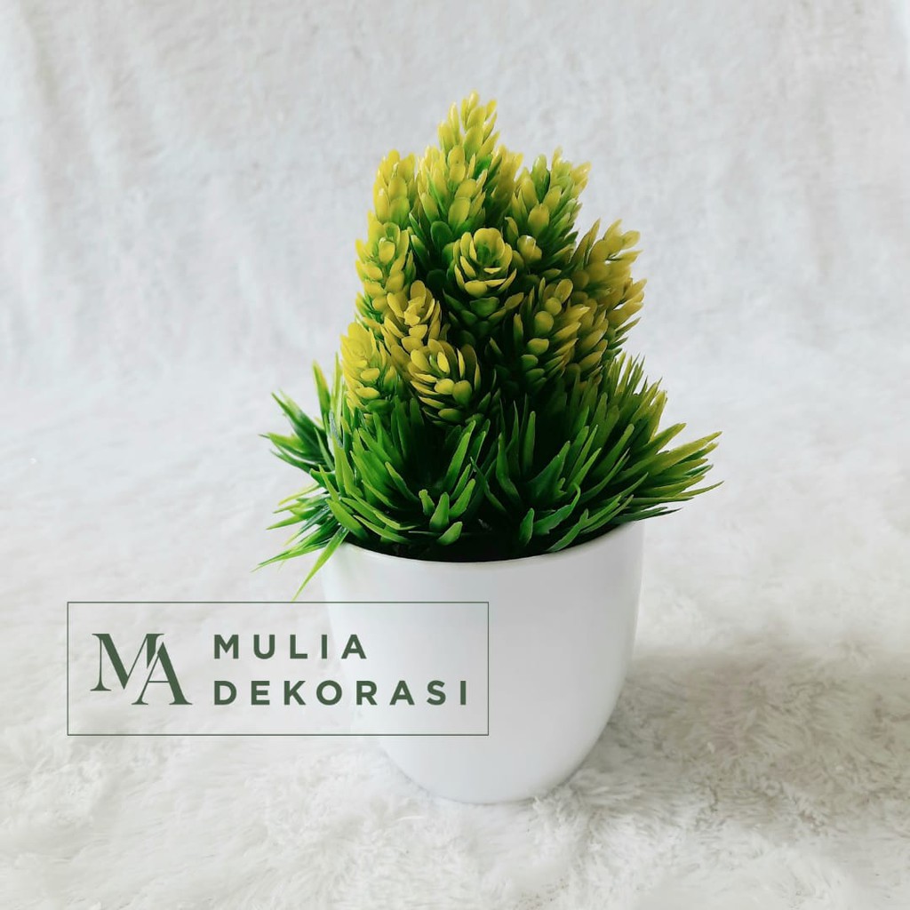 Bunga Artificial hias Bulat Bunga hias Pinus Pot Bunga Dekorasi Aksesoris