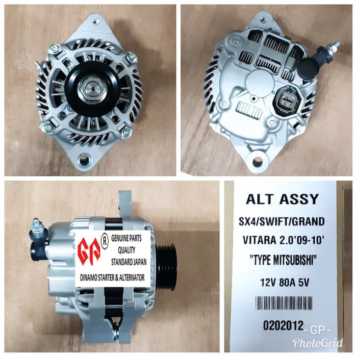 Dinamo Alternator GP Suzuki SX4 / Ignis / Ertiga / Splash / G Vitara