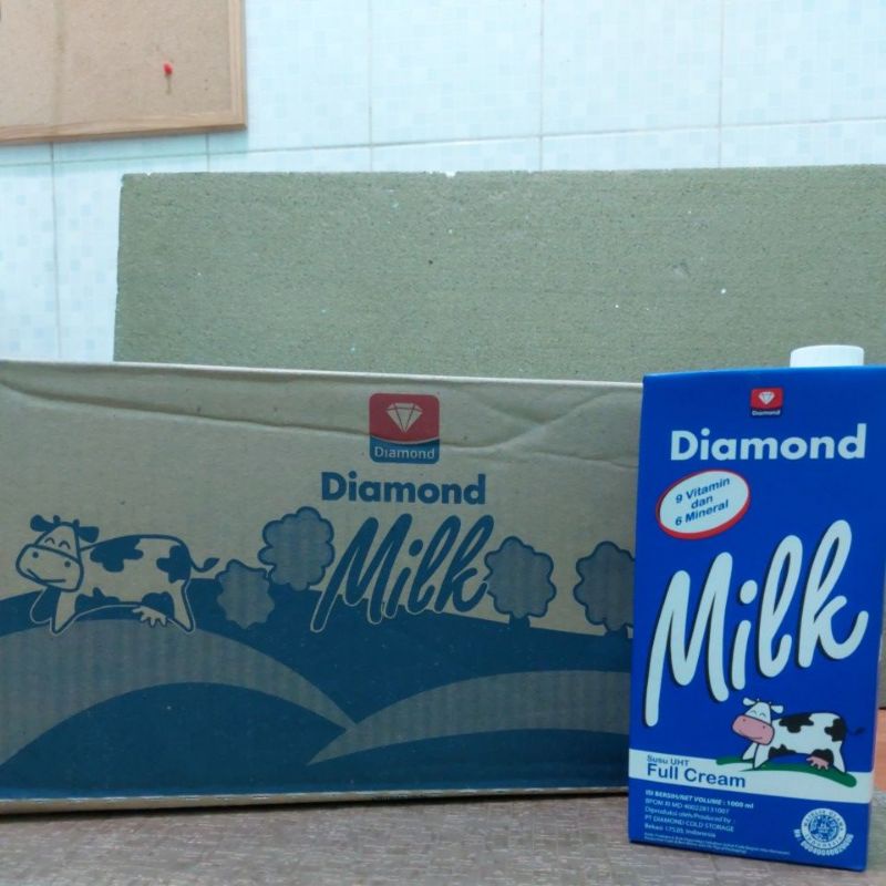 

susu diamond UHT fullcream 12x1ltr