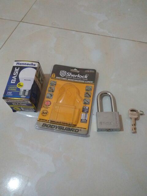 Gembok Sherlock Bodyguard 50mm Leher Panjang