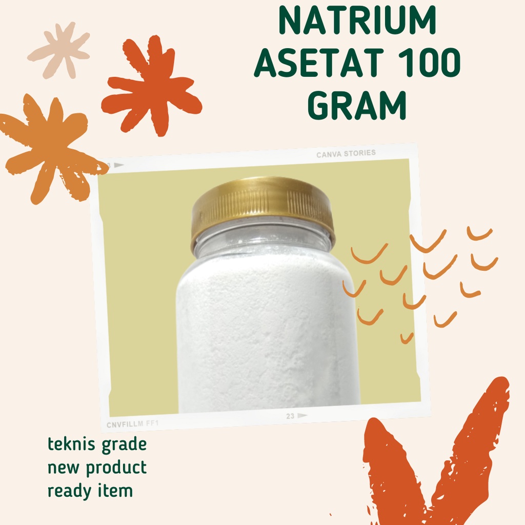 NATRIUM ASETAT 100 GRAM BEST QUALITY