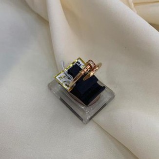 CINCIN EMAS ASLI PAKU LILIT ROSE GOLD