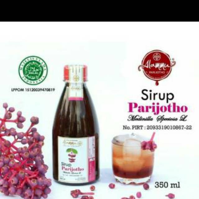 

Sirup Parijotho Parijotho khas Colo Muria ukuran tanggung 350 ml