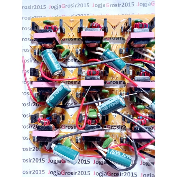 pcb mesin lampu 23 watt spiral