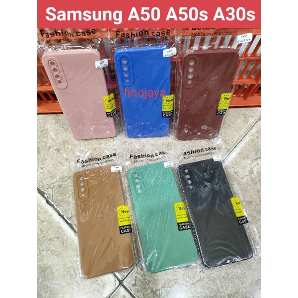 Softcase Samsung A50 A50S A30S Silikon Casing Selicon Case Macaron Pro Camera