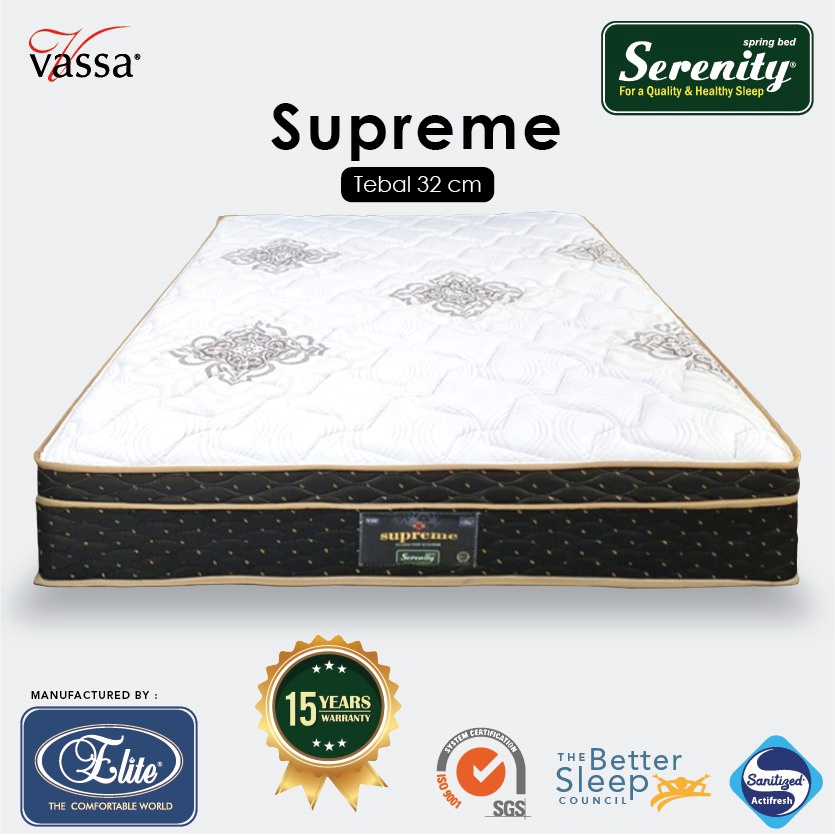 Kasur Serenity Supreme Plush Top 31cm Elite Springbed