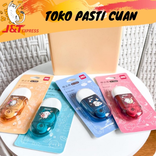 

tipex deli domba kebutuhan sekolah menghapus kesalahan bisa COD tipex roll termurah warna lucu fancy imut import