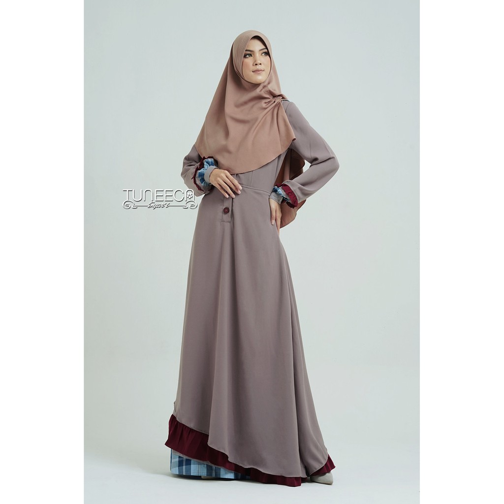 TUNEECA HAZEL OZORA Sku: TS-0220002 / Kategori: Gamis (Long Dress) / Release: TUNEECA SYAR'