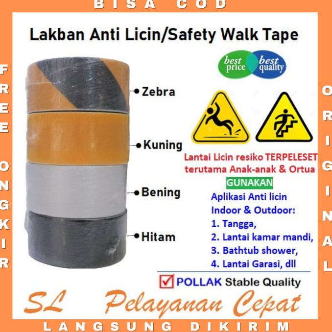 

Diskon Lakban Anti Slip - Safety walk Tape Anti Licin Tangga - Lantai -Shower Diskon