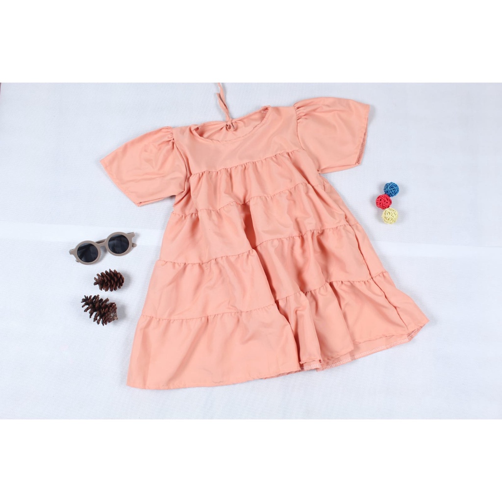 BEFAST - ZTL OOTD Dress Anak ARICA / DRESS ANAK EIKO / Dress Anak perempuan / Pakaian Anak-Anak Perempuan / Outfit Anak Ala Korean style / Dress Casual Anak / Model Terbaru / Dress Polos Lengan Pendek