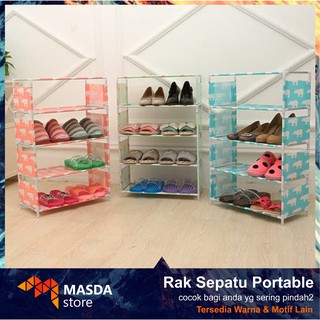 rak lemari  tempat sepatu  sandal buku besi almunium 