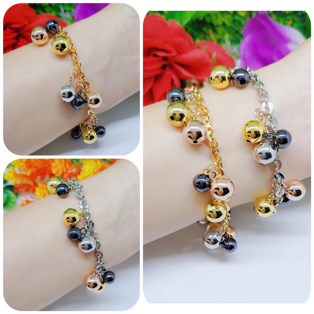 Set gelang dan cincin anggur lapis emas perhiasan xuping jewelry  0242