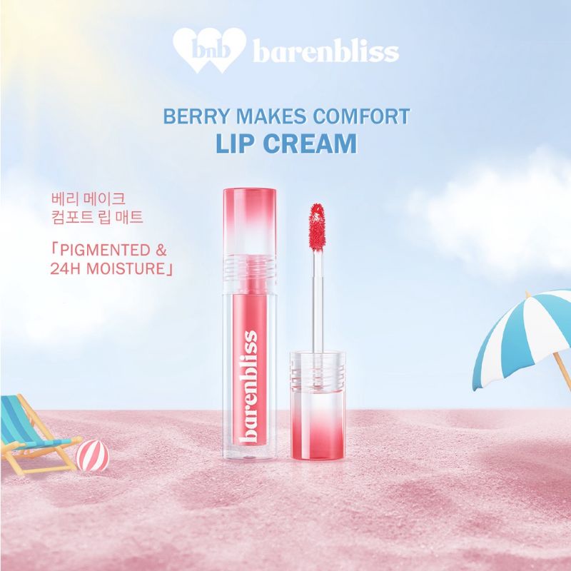 BNB Barenbliss Berry Makes Comfort Lip Cream Korea Liquid Lipstik [24H Moisturizing]