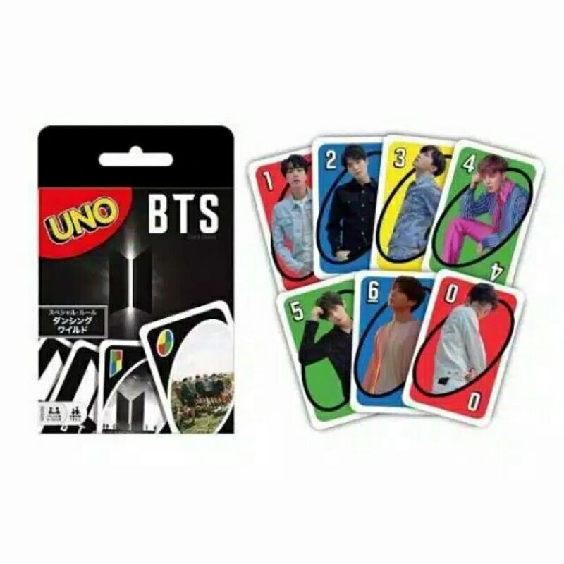 BTS UNO CARD BY MATTEL OFFICIAL - PERMAINAN KARTU UNO