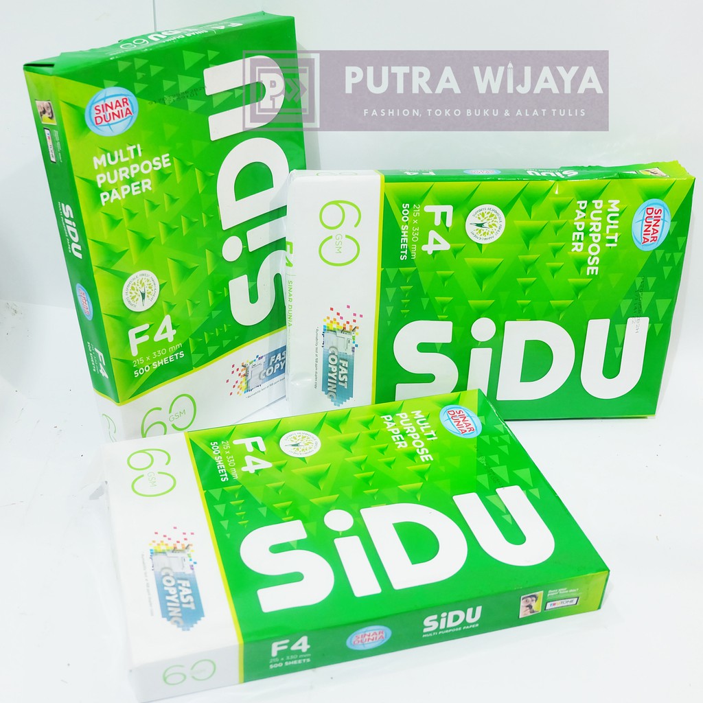 radicaal kiem Modderig Jual Kertas HVS Sinar Dunia (SIDU) F4 60 Grams Indonesia|Shopee Indonesia