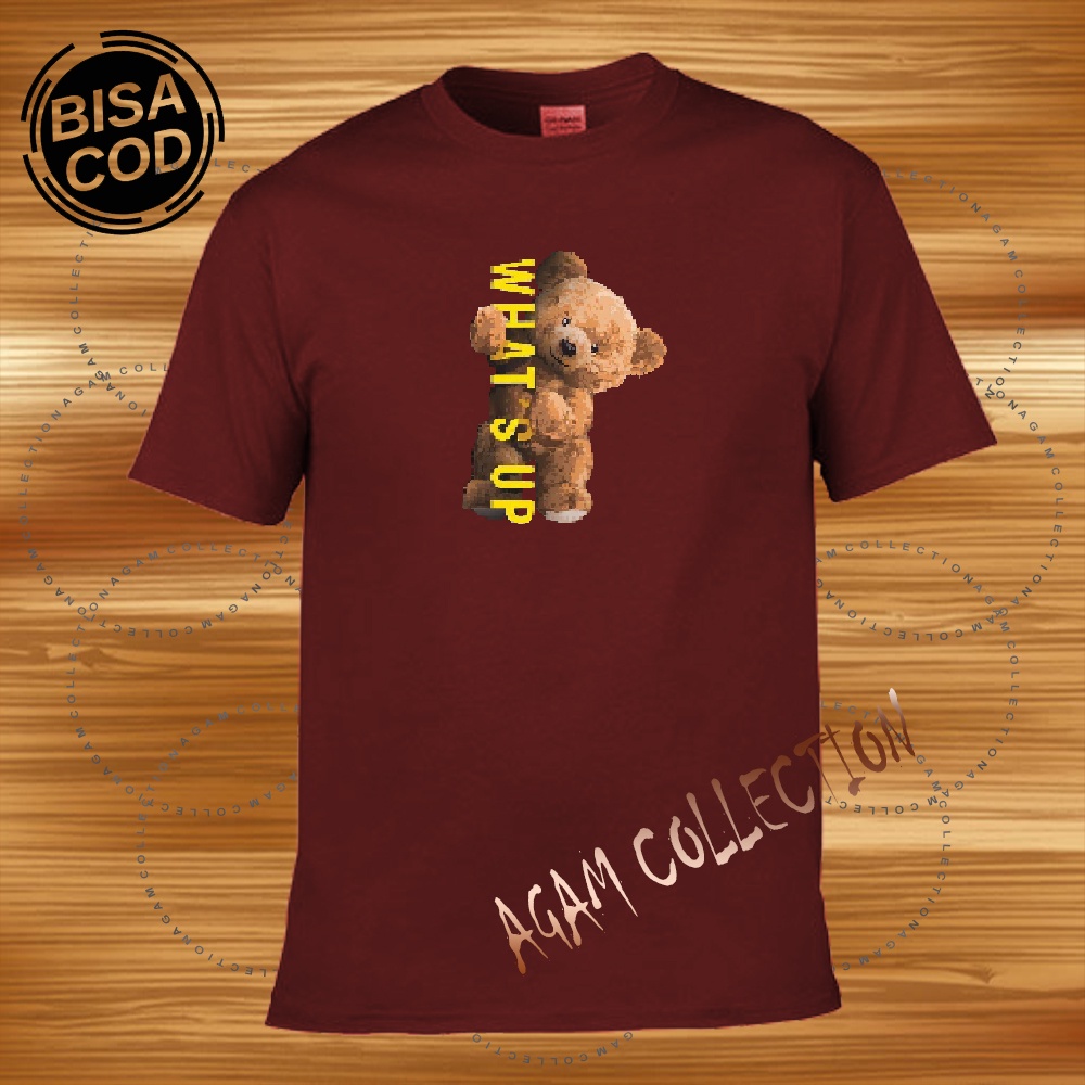 Agam Collection Baju Kaos Distro Sablon  Printing Lengan Pendek  Premium Quality
