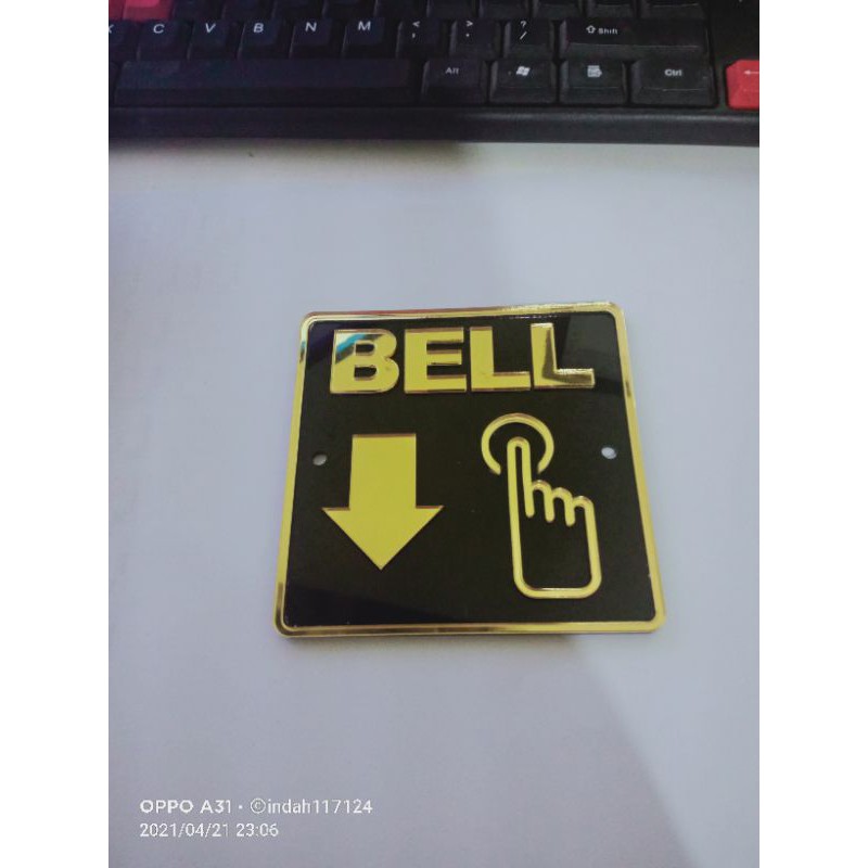 TANDA PETUNJUK BELLLLLLLL / custom Bell Rumah