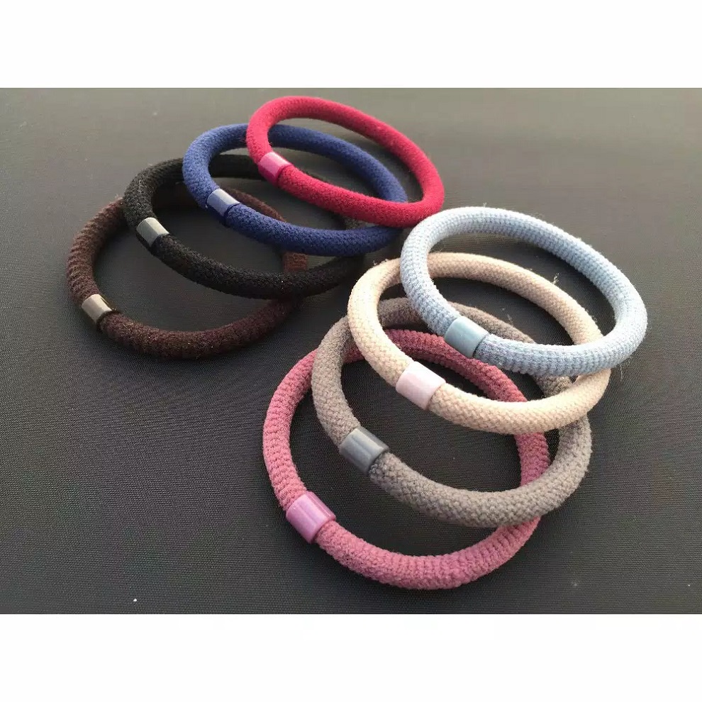 FJCO - Ikat Rambut Korea PolosTebal / Karet Rambut / Kuncir Rambut / Kunciran Rambut KM-034-1