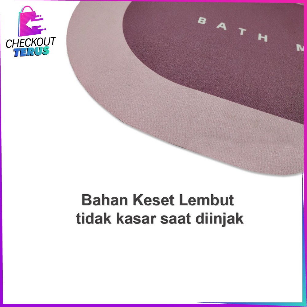 CT C458 Keset Diatomite Lantai Kamar Mandi Anti Bakteri Keset Kaki Serap Air Keset Lantai Rumah Keset Batu Anti Bau Serbaguna