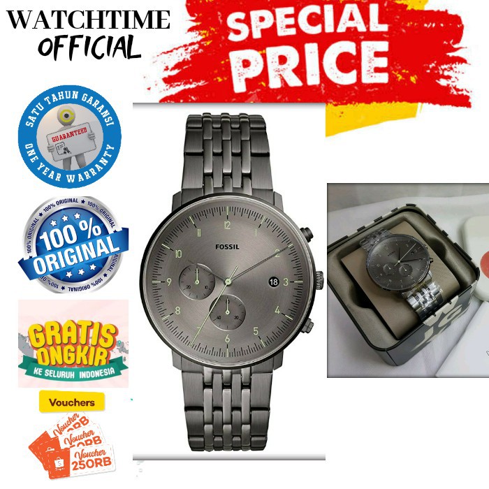 JAM TANGAN PRIA FOSSIL ORI ORIGINAL MURAH KEREN  FS 5490 CHRONO AKTIF JAM TANGAN COWOK TERBARU