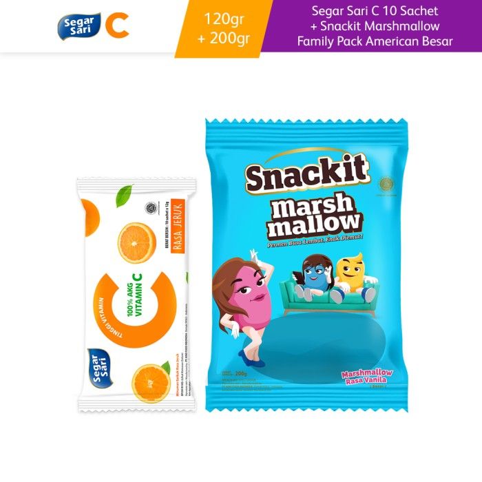 

COD Segar Sari C 10 + Snackit Marshmallow Set