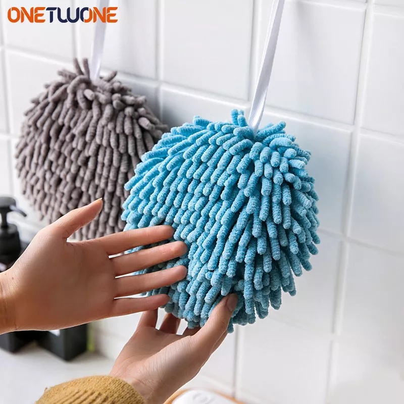 Kain Lap Tangan Gantung / Kitchen Absorbent Kain Lap Tangan Premium - Hand Towels With Sponge- SC