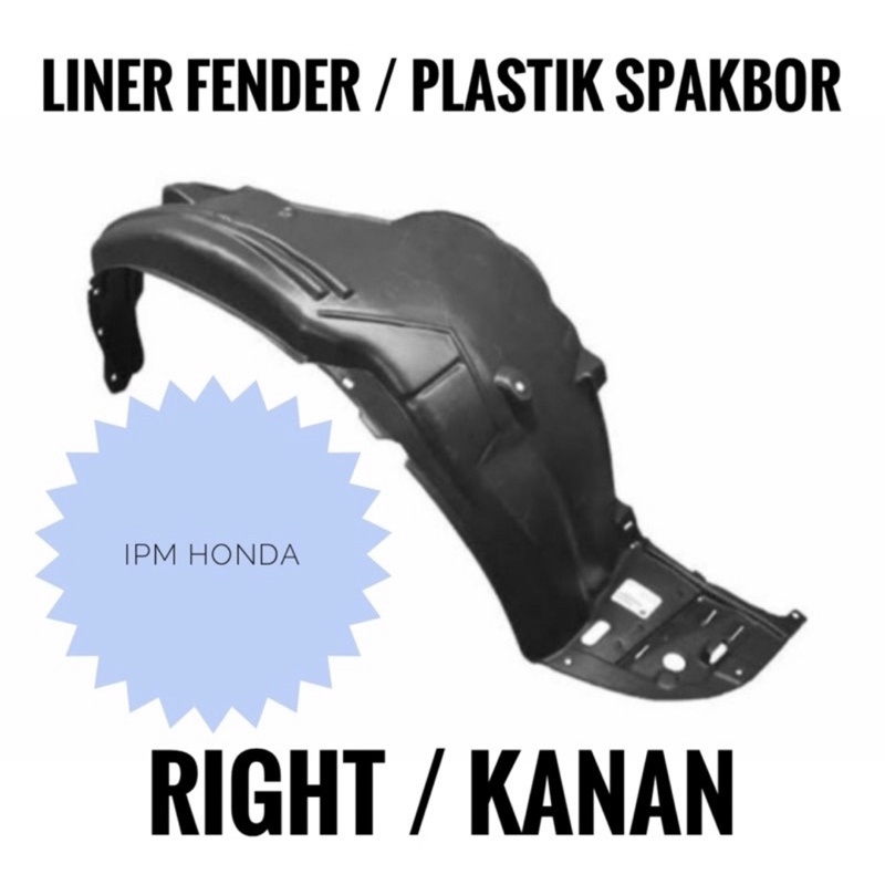 TR0 Inner Liner Linner Fender Plastik Spakbor Depan Honda Civic FB FB2 2012 2013 2014 2015