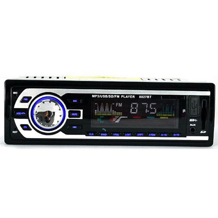 AMPrime Tape Audio Mobil Multifungsi Bluetooth USB MP3 FM Radio Black