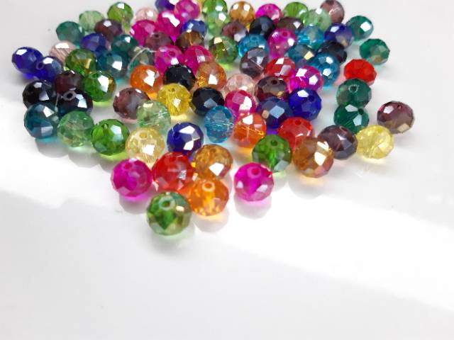 Kristal ceko ukuran 10mm mix warna