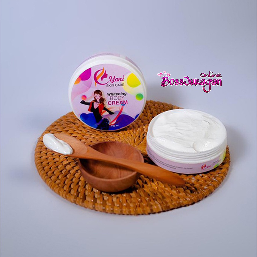 (BOSS) (BPOM) YONI Whitening Body Cream 100gr - Yoni Skin Care Whitening Body Cream/Lotion