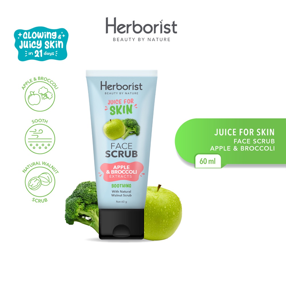 READY STOK Herborist Juice For Skin Face Scrub - 60gr