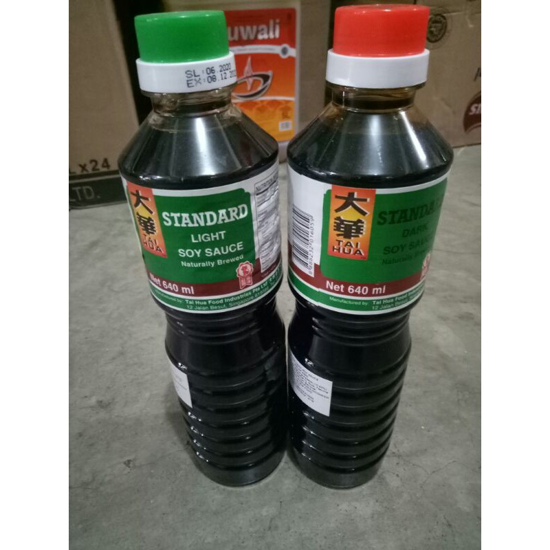 

Tai Hua Ligth Soy Sauce/Dark Soy Sauce BPOM 640ml