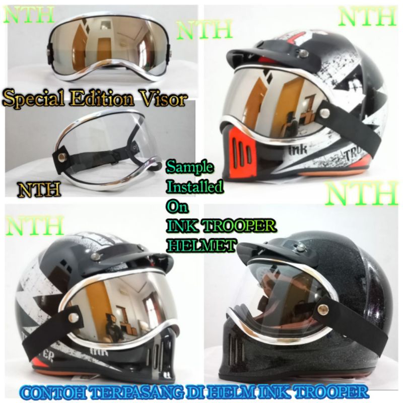 Kaca Visor Helm Ink Trooper kaca pilot  Helm Ink Trooper
