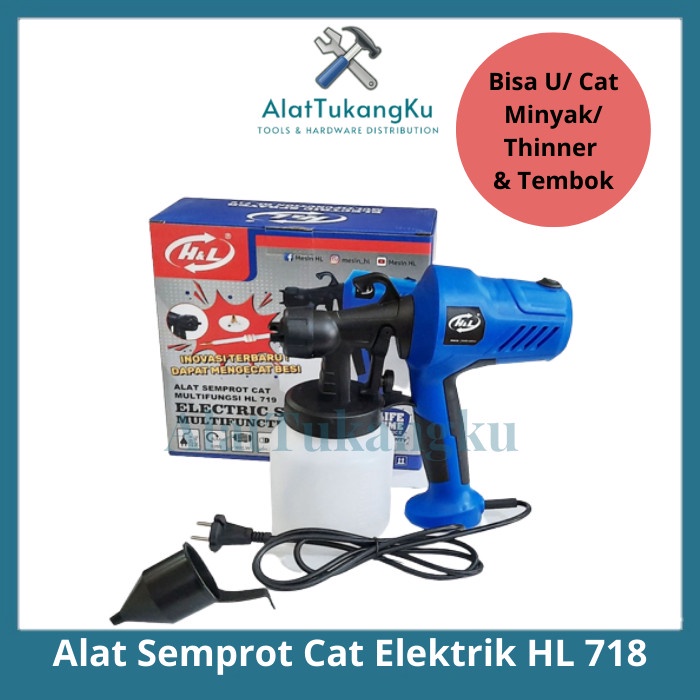 Electric Sprayer Gun H&L-719 / Alat Semprot Cat Minyak Tembok Elektrik / Semprotan Cat Tembok & Miny