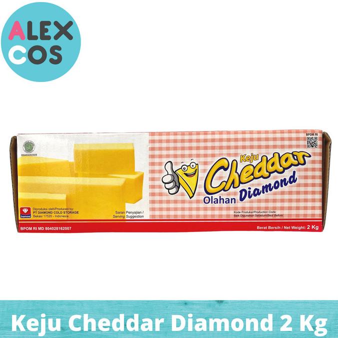 

(BISA COD) Keju Cheddar Diamond 2 Kg Cheese LIMITED EDITION Kode 636